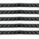 30mm Black Rose Pattern Embroidery Lace
